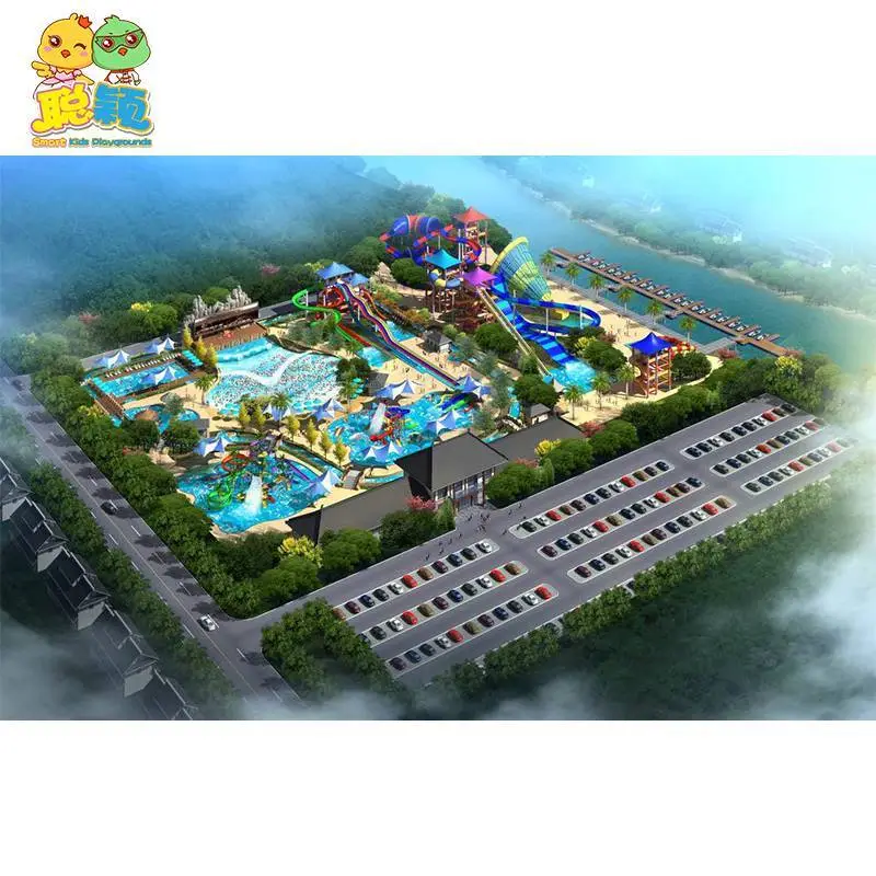 Factory Wholesale High Quality Amusement Park Entertainment Equipment Fiberglass Water Slide 1