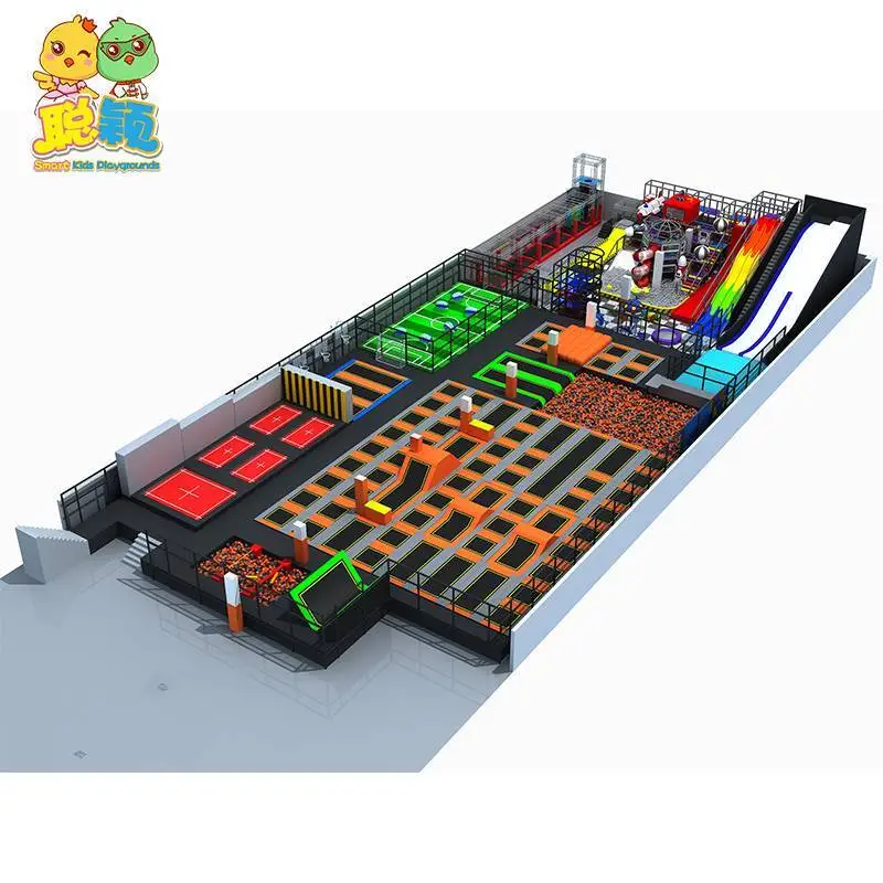 Commercial Favorable Price Kids Soft Play Trampoline Park Indoor Playground With High Quality 1