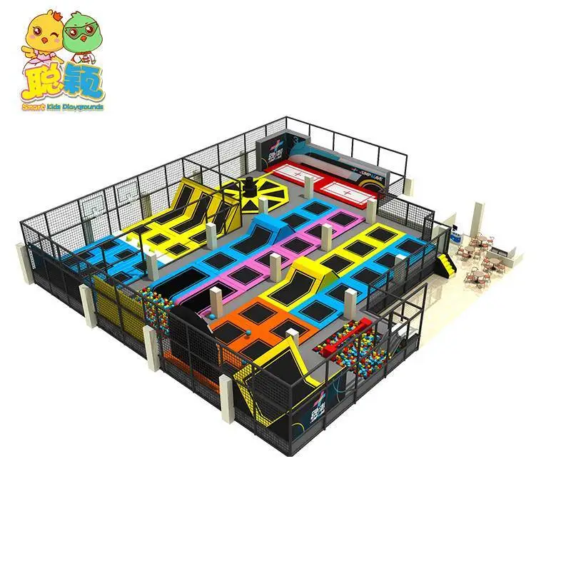 Sports New Style Giant Slide Attractive Funny Soft Play Trampoline Games Indoor Playground 1