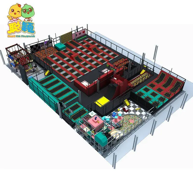 2500sqm Huge Multi-functional Soft Play Trampoline Park Kids Indoor Playground With Good Quality 1