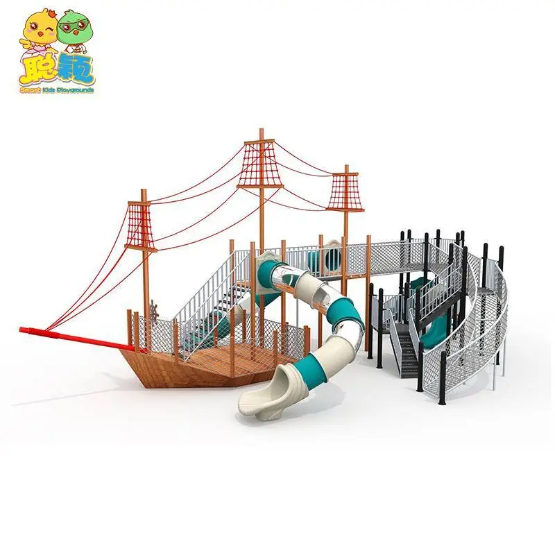 Customized Ocean Stainless Steel Outdoor Playground Slide For Kids 1