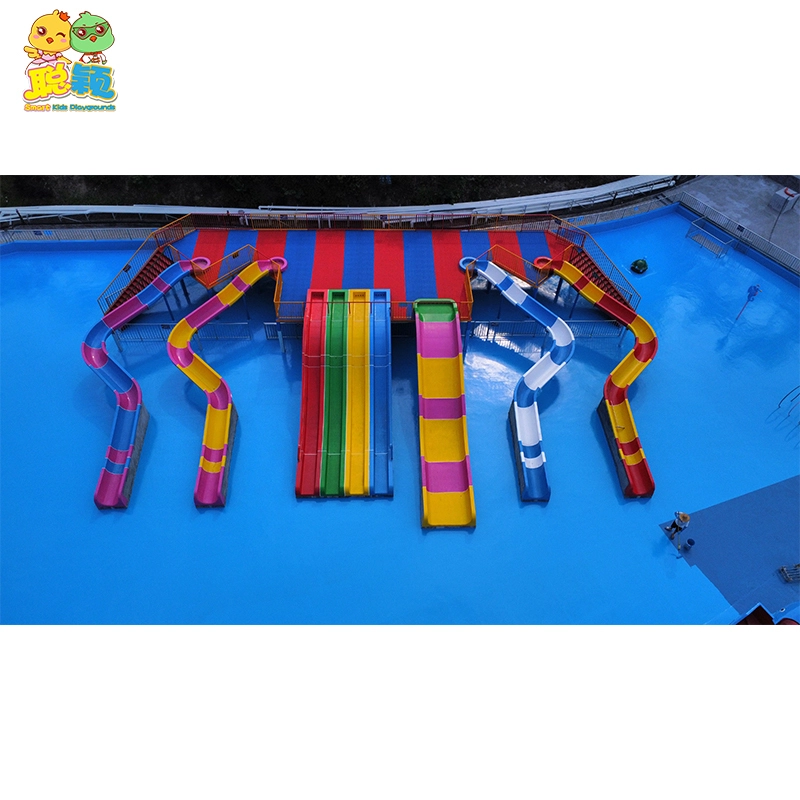 Summer Holiday Funny Plastic Aqua Park Kids Playground Slide With High Quality 1