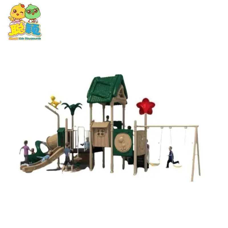 High Standard Creative Amusement Park Outdoor Playground Equipment Slide With Gym Fitness 1