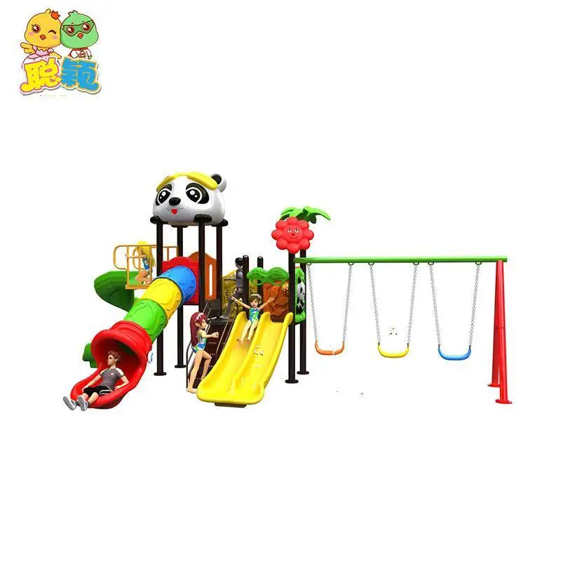 Attractive High Quality Kids Outdoor Playground Equipment Slide With Swing Set 1
