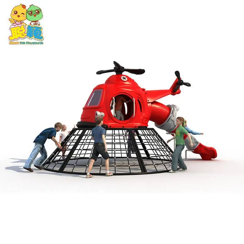 Customized Theme Attractive Outdoor Playground Plastic Slide With High Quality 1