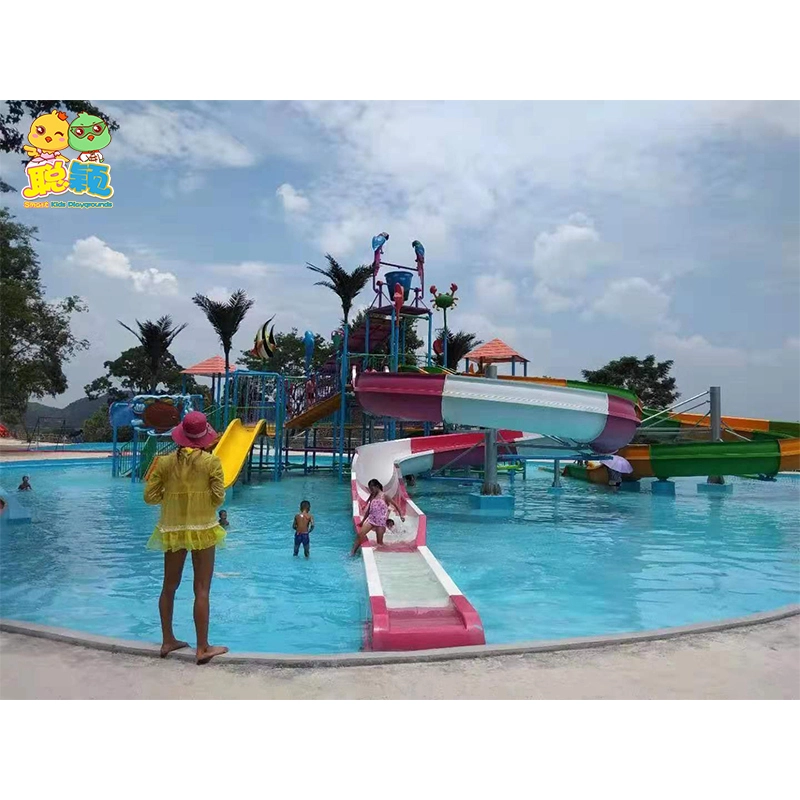 New Kids Outdoor Aqua Amusement Playground Water Park Slide Sports Equipment 1
