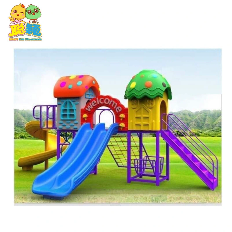 Beautiful Summer Theme Outdoor Amusement Park Playground Equipment Slides 1
