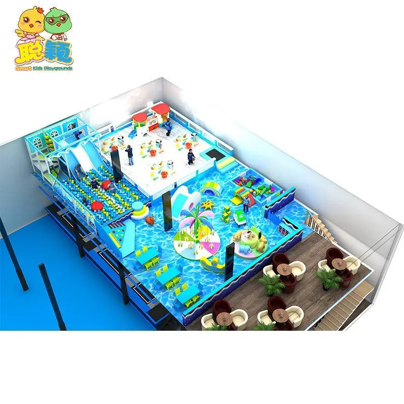 Ocean Theme Durable Safety Attractive Soft Play Indoor Playground With Arcade Game 1