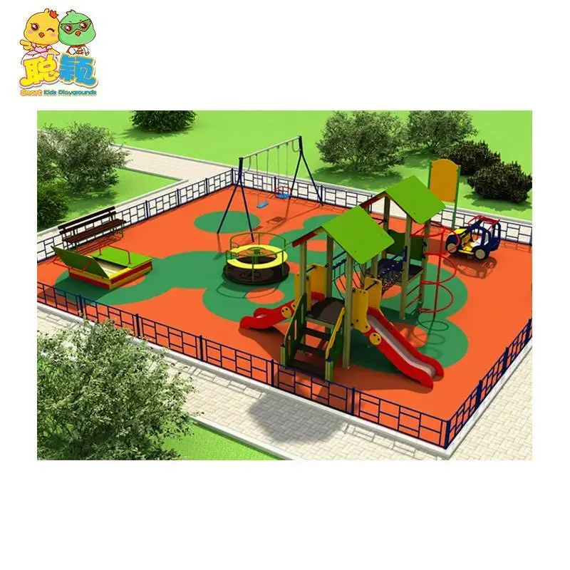 Fashionable Design PE/HPL High Quality Amusement Park Outdoor Playground Equipment Slide With Epdm Mat 1