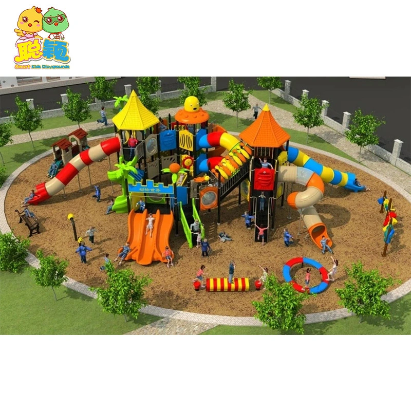 Wholesale Factory Cheap Price Outdoor Amusement Park Playground Equipment Slide With Certification From China-SKP 1