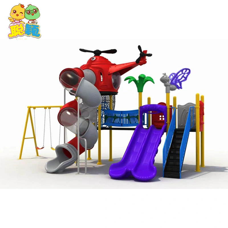 Pretty Customized Set Outdoor Kindergarten Toys Playground Equipment Slide 1