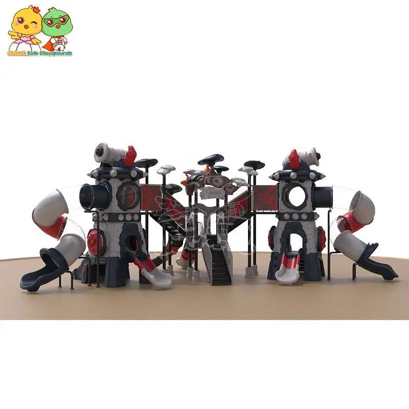 The new design sells super kids large outdoor playground equipment children plastic slide for kindergarten 1