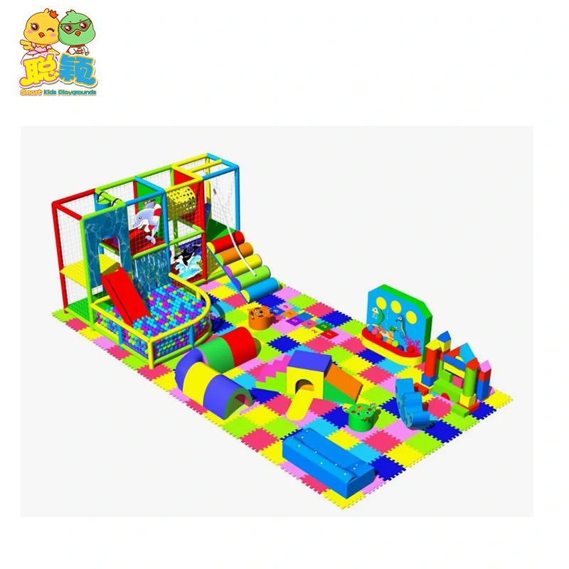 Jungle Theme Giant Slide Kids Amusement Park Soft Play Indoor Playground 1