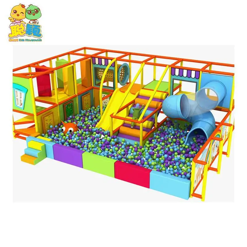 High Quality Mini Shopping Mall Kids Building Block Soft Play Indoor Playground 1