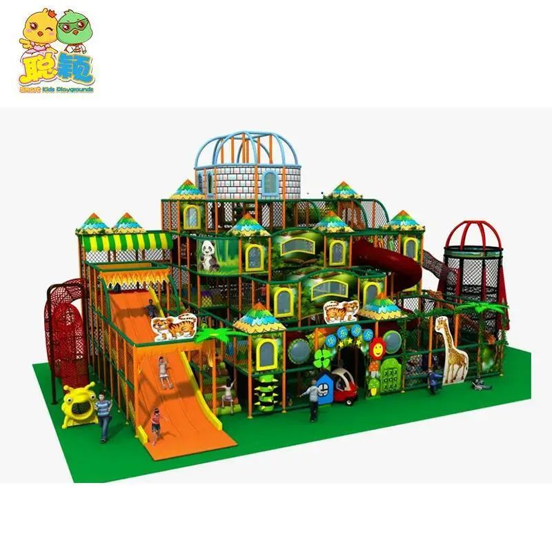 Commercial New Design Amusement Park Children Climbing Frame Indoor Playground 1