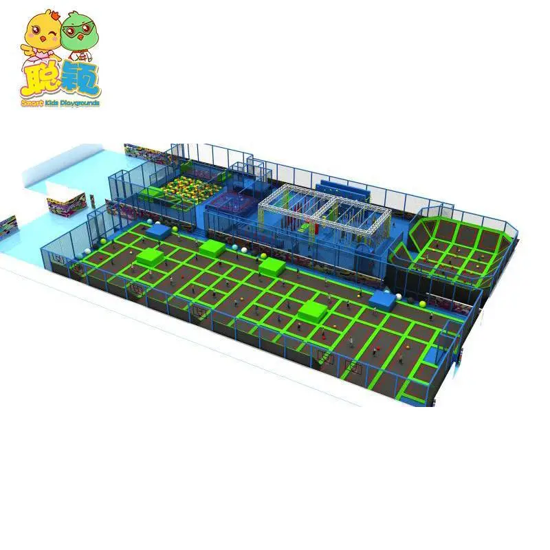 2000sqm Expand Development Trampoline Ball Pit Park Soft Play Indoor Playground With Climbing Wall 1