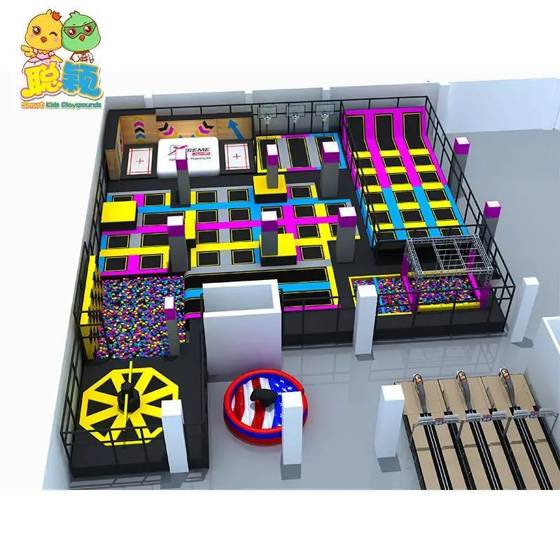Giant Trampoline Park Ball Pit High Standard Soft Play Indoor Playground For Sale 1