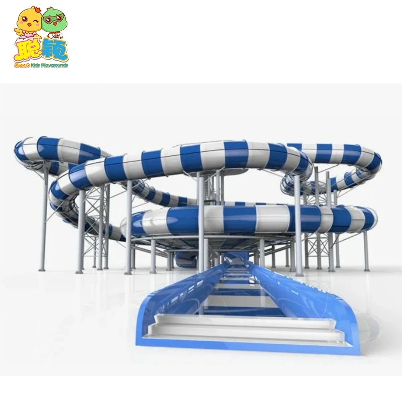 Guangzhou Factory Wholesale Price Amusement Aqua Park Tornado Fiberglass Slides 1