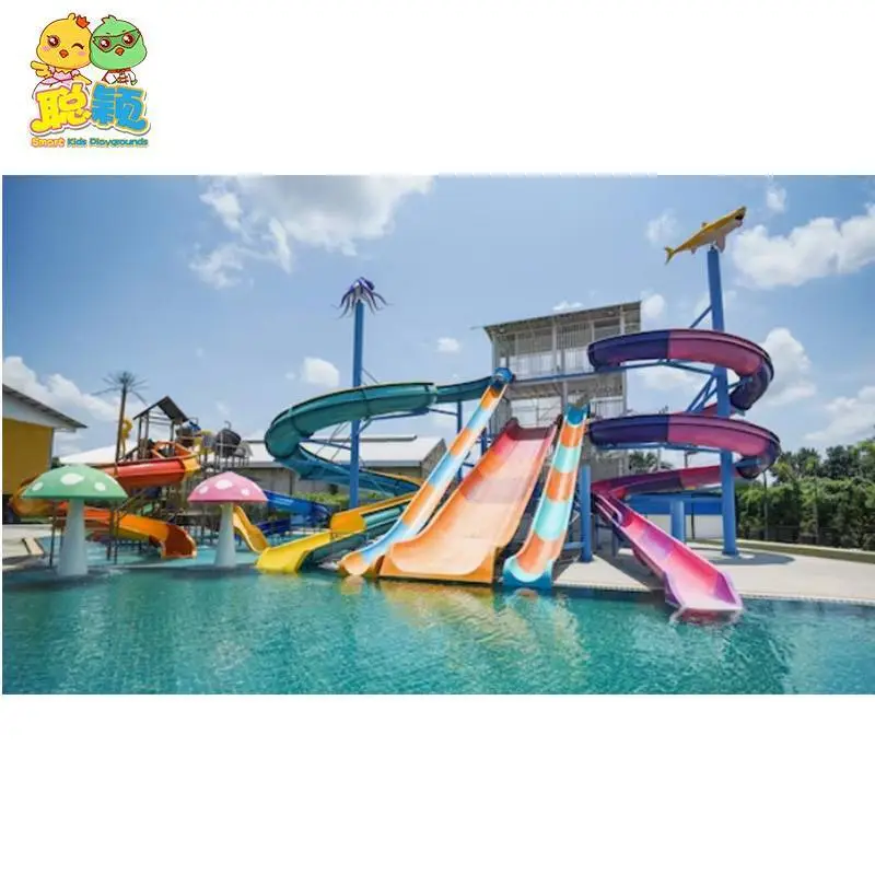 Hot Sale Family Indoor/Outdoor Amusement Aqua Park Fiberglass/Steel Equipment Slide 1