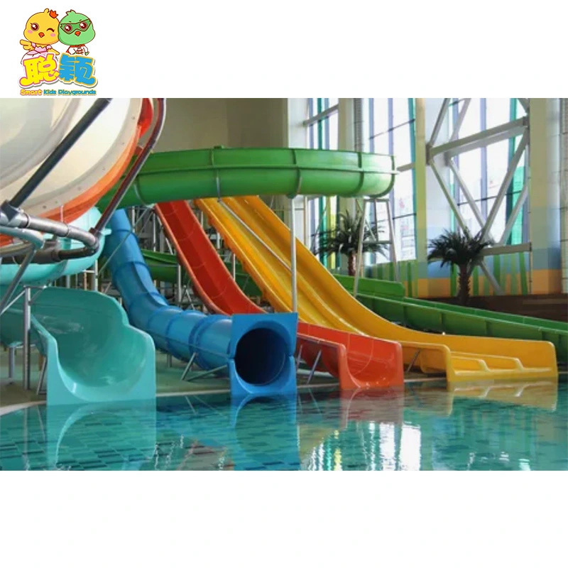 Commercial Hot Sale Aqua Park Water Equipment Fiberglass/Steel Slide For Family 1