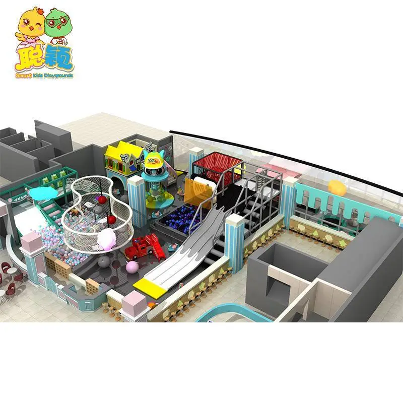 Giant Fiberglass Slide Electric Soft Play Games Amusement Park Indoor Playground With High Quality 1