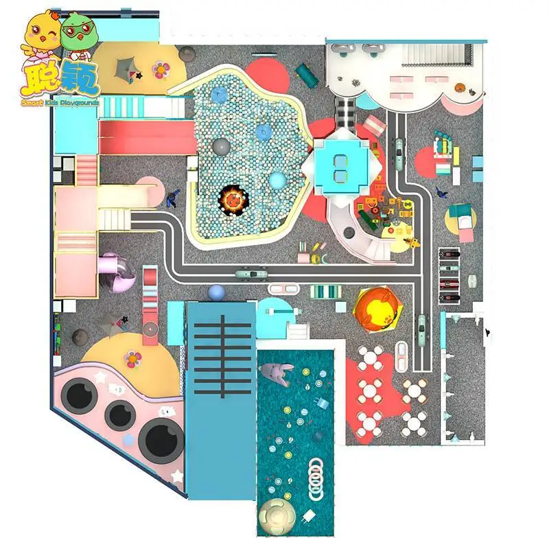 Commercial Soft Play Plastic Slide Amusement Park Indoor Playground For Sale 1