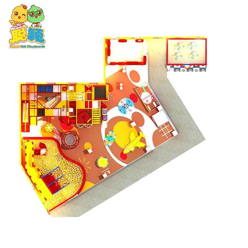 High Standard Interactive Wall Trampoline Park Soft Play Indoor Playground For Kids 1