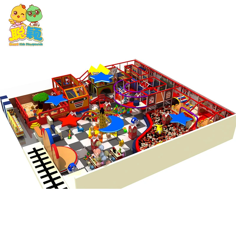 Kids Multi-functional Soft Play Amusement Park Indoor Playground With Magic Wall 1