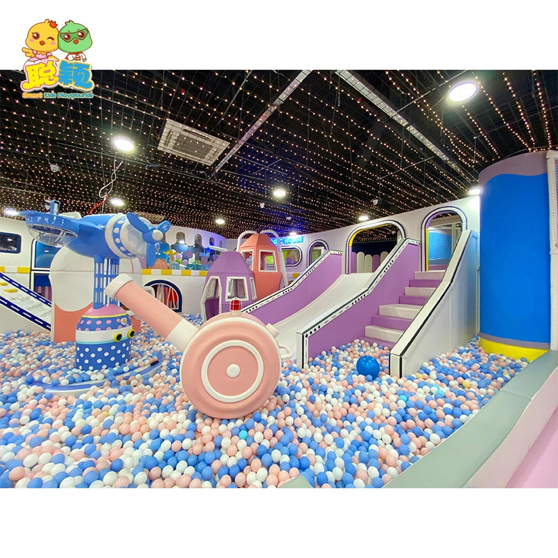New Design Attractive Kids Funny Bouncer Jumping Trampoline Park Indoor Soft Play Playground 1