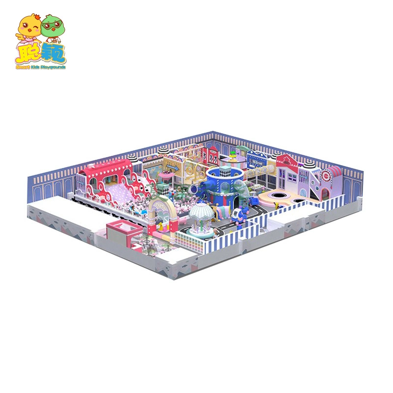 New Design Giant Size Children Jumping Trampoline Park Indoor Playground For Sale 1