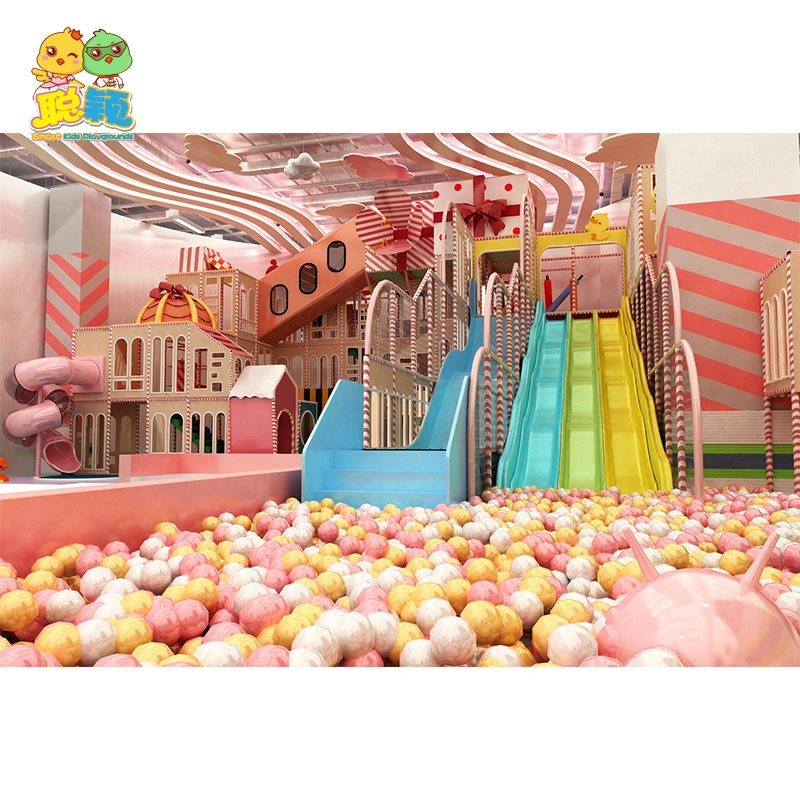 Attractive Commercial Climbing Wall Kids Soft Play Area Indoor Playground 1