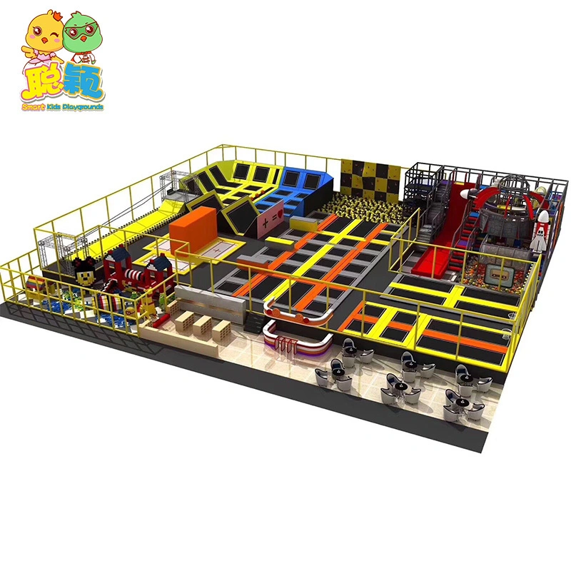 Giant Trampoline Park Multi-players Big Ball Pool Soft Play Indoor Playground 1