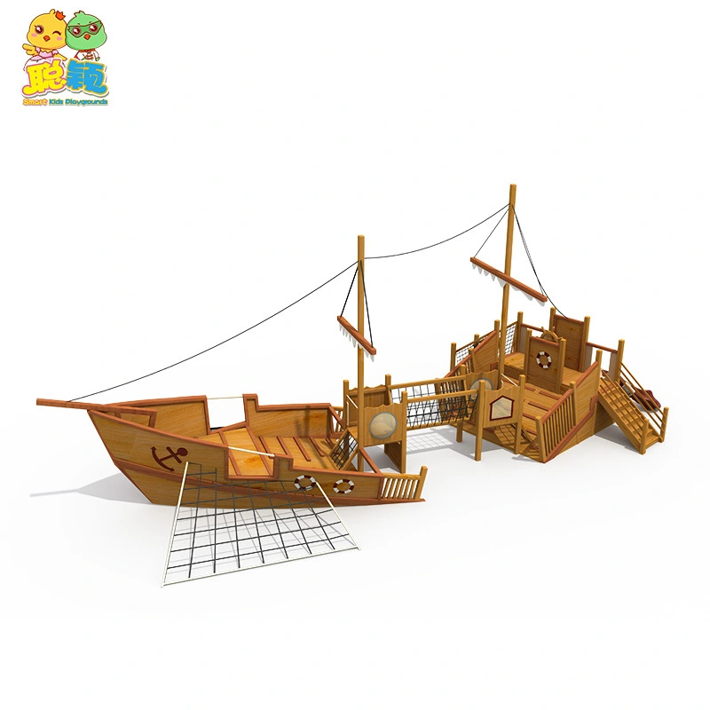 Wooden Series Approved Kids Outdoor Playground Amusement Park Equipment Slide 1