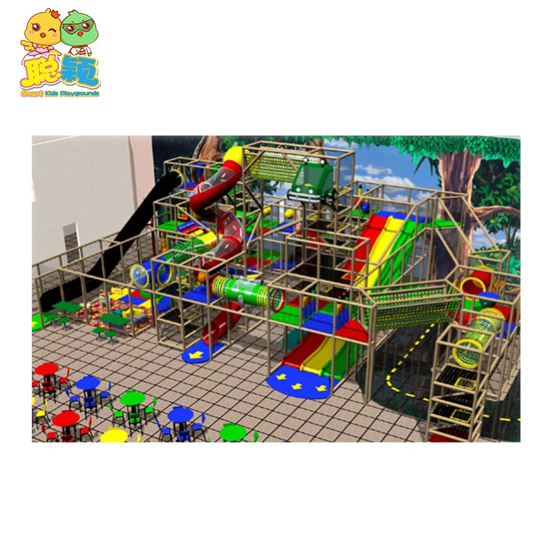 Beautiful Merry-go-round Big Sand Pool Soft Play Area Indoor Playground 1