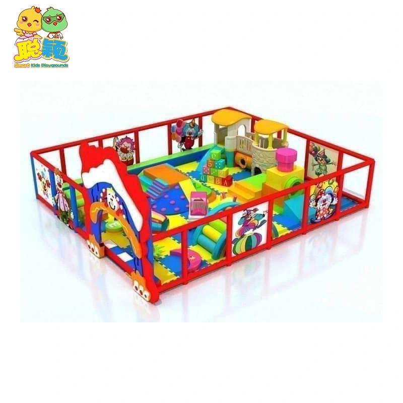 Funny Trampoline Park Soft Play Area Indoor Playrground With Velcro Wall 1