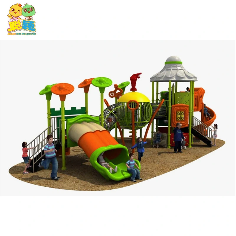 Durable Anti-faded Amusement Park Outdoor Playground Equipment Slide For Kids 1