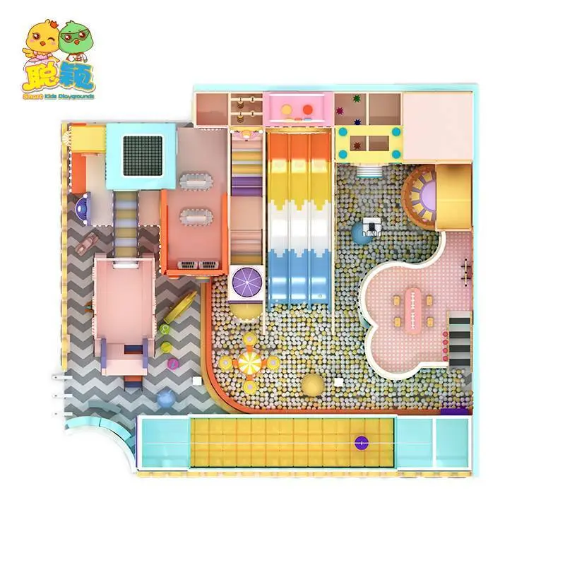 Wholesale Commercial Plastic Soft Play Amusement Park Indoor Playground For Sale With Good Price-SKP 1