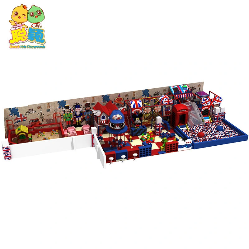 China Professional Happy Sports Toy Kid Sets Funny Wall Trampoline Indoor Soft Play Area Playground Factory 1