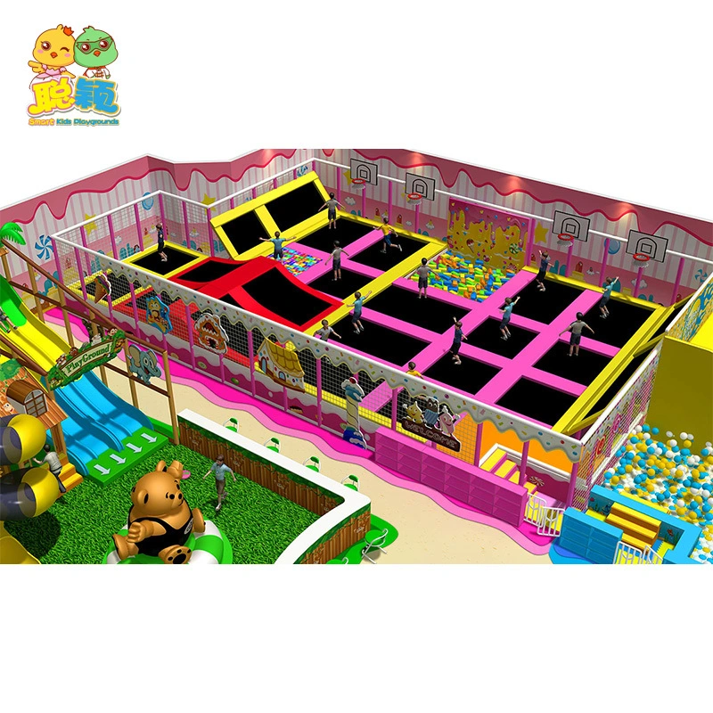 Customized Attractive Ocean Theme Big Ball Pool Soft Play Indoor Playground With Giant Slide 1