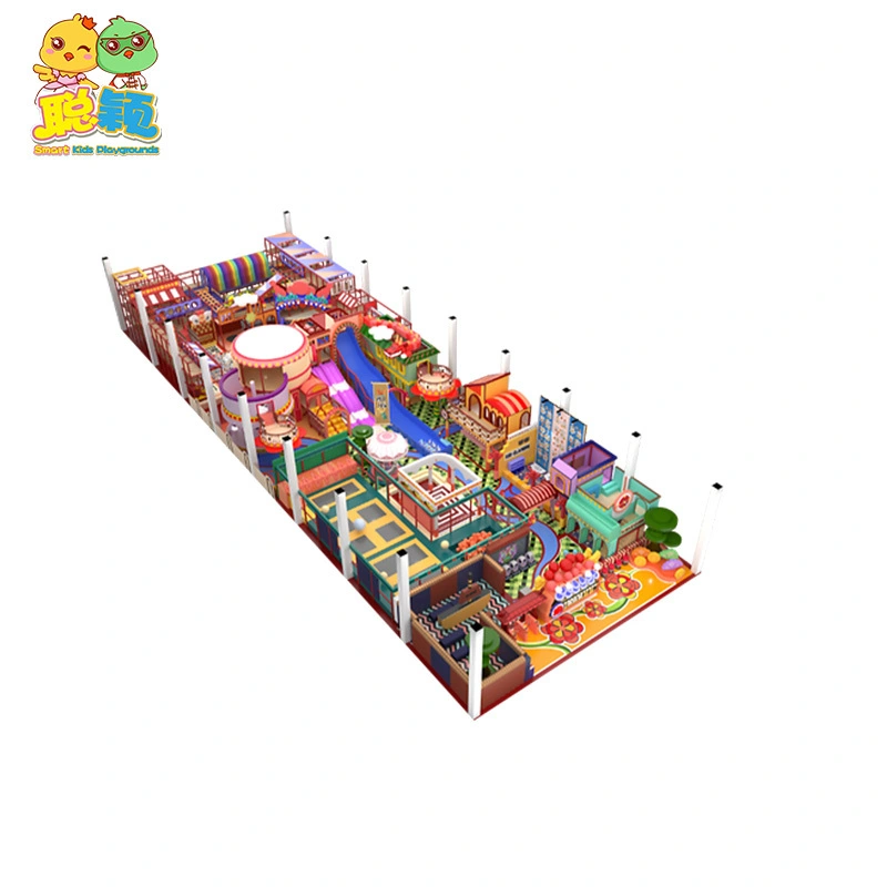 Colorful Giant Ball Pool Plastic Slide Soft Play Area Indoor Playground 1