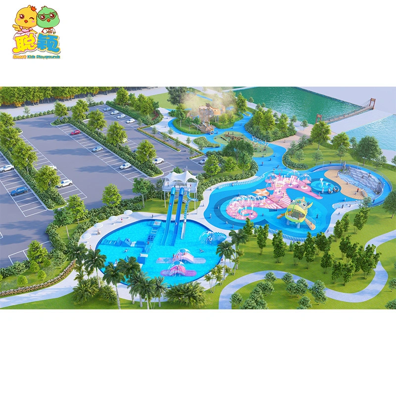 2000sqm Kid Funny Amusement Park Outdoor Playground Equipment Slide 1