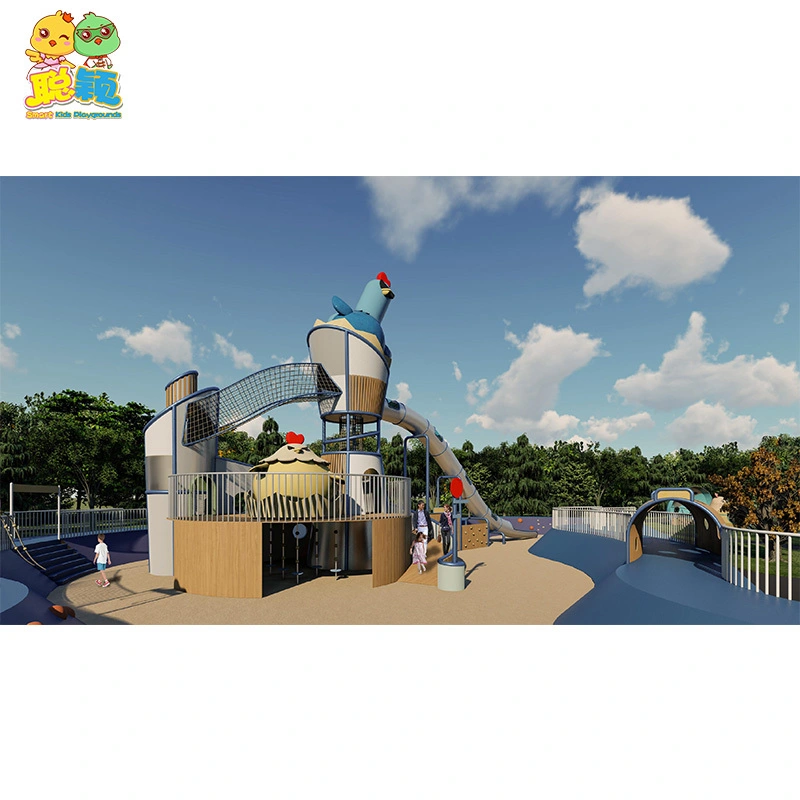 New Customized Design Outdoor Amusement Park Kids Playground Slide 1