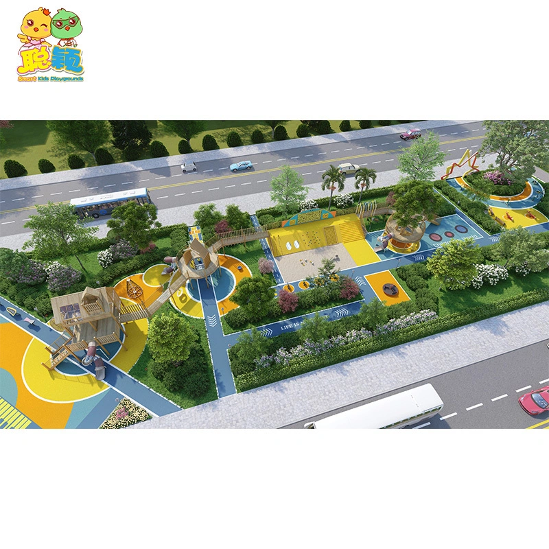 Wooden/Stainless steel/PE/HPL Outdoor Playground Equipment Slide For Sale 1