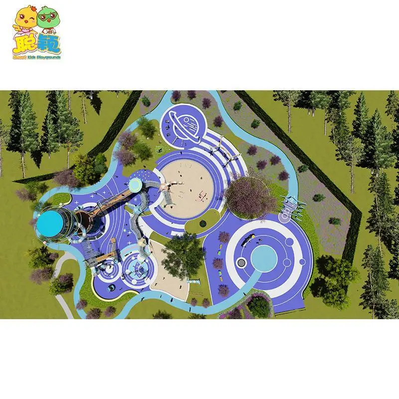 Children Functional Amusement Park Outdoor Playground Equipment Slide 1