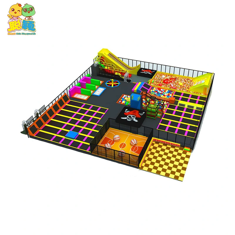 Combination Functional Soft Play Indoor Playground Trampoline Park 1