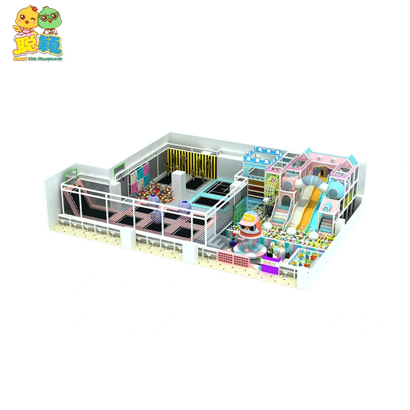 Multi-functional Various Toys Soft Play Indoor Playground With Trampoline 1