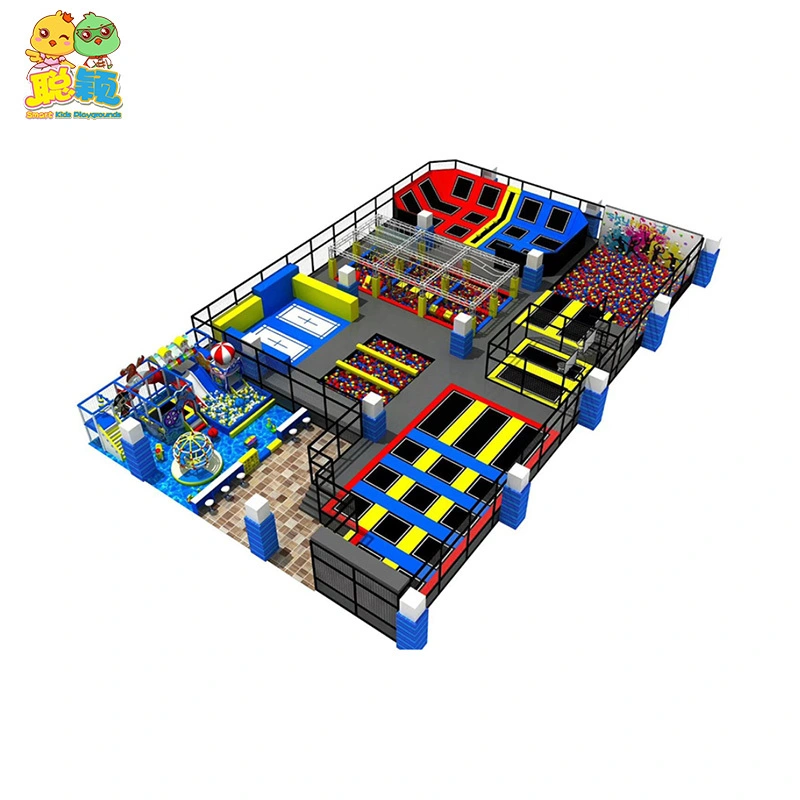 Attractive Kids Wave Slides Indoor Equipment Ninja Warrior Playground 1