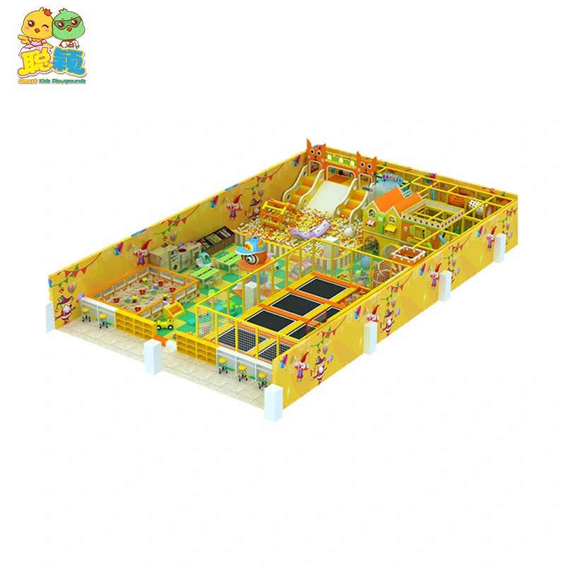 Big Jumping Bouncer Amusement Park Trampoline Park with Ninja Warrior 1