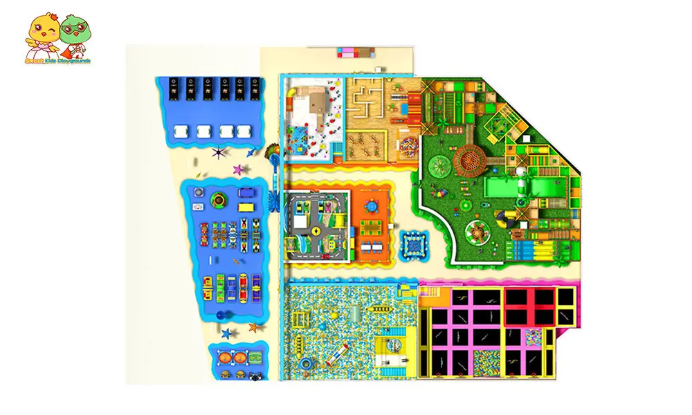 trampoline sale safety jungle theme playground Smart Kids Playgrounds Brand 3