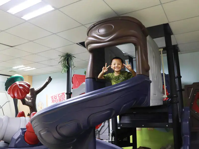 Smart Kids Playgrounds Brand amusement kids slide wooden factory 5